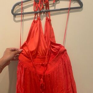 Open back summer dress.